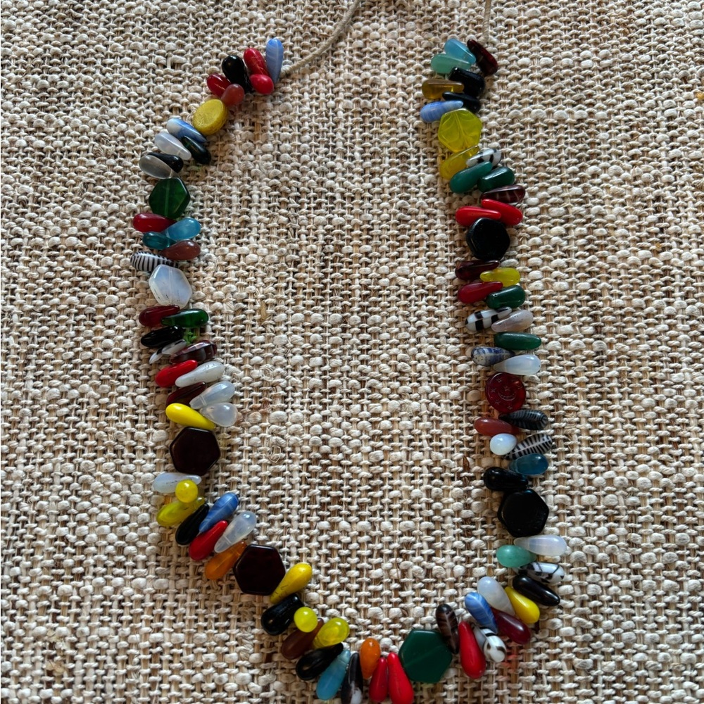 Colorful Vintage Beaded Necklace